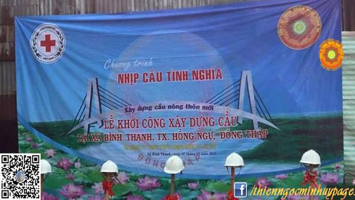 Lễ khánh thành những cây cầu Thiên Ngọc bắc qua các con kênh, rạch ở khu vực Đồng Bằng Sông Cửu Long